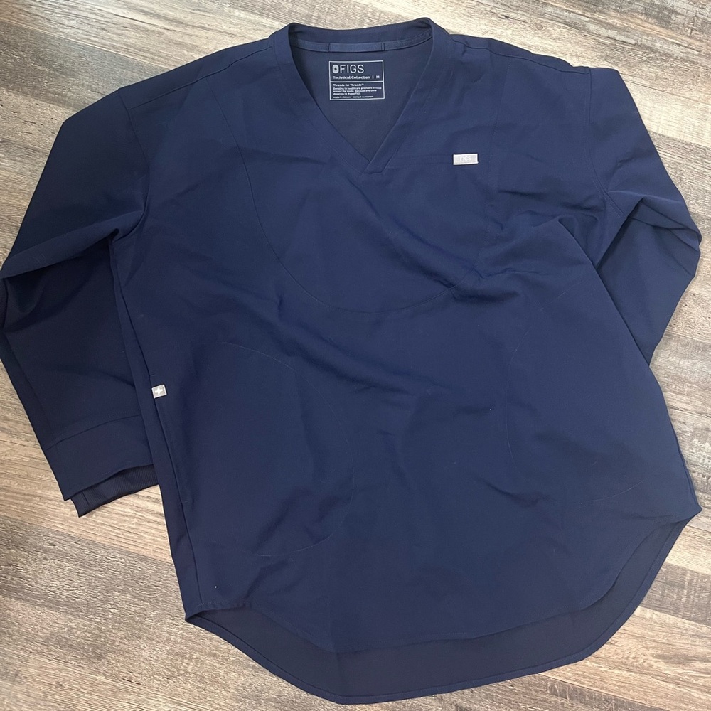Figs long sleeve scrub top